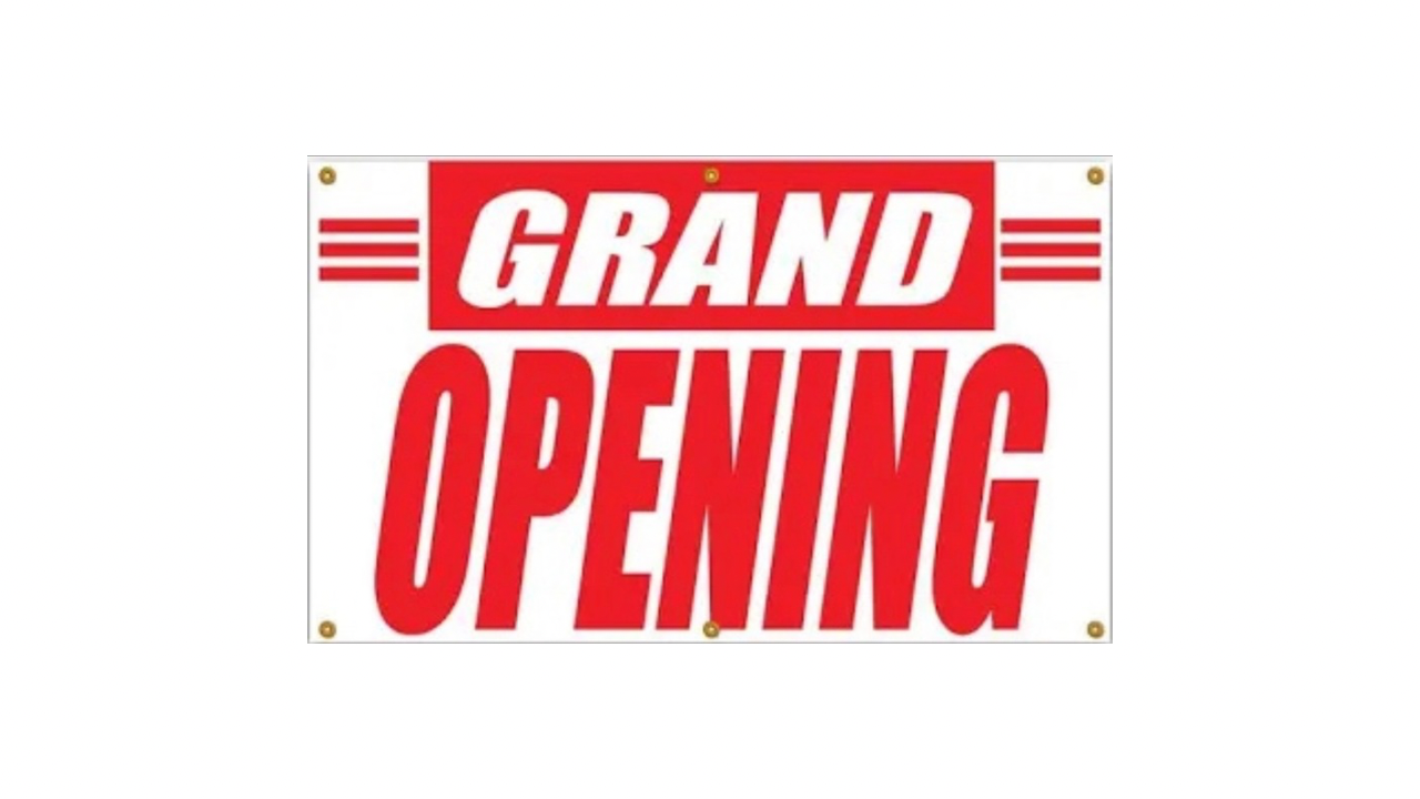 Grand Opening Banner Sign 3ft x 5ft