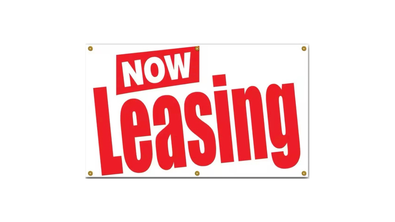 Now Leasing Banner Sign 3ft x 5ft