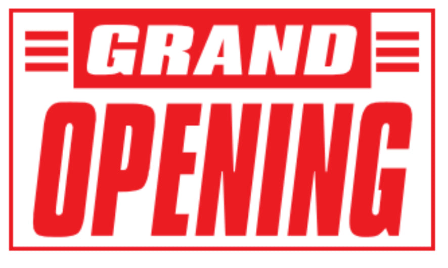 Grand Opening Banner Sign 3ft x 5ft