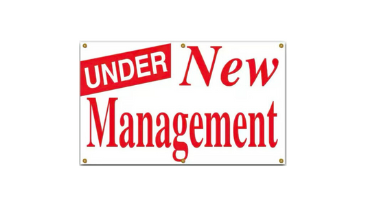 Under New Management Banner Sign 3ft x 5ft